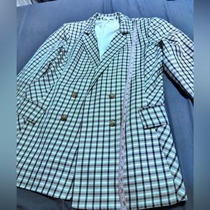 Express checkers suit blazer